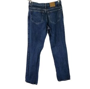 Vintage Lee Acid Wash High Rise Straight Leg Jean